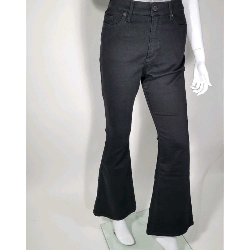 Banana Republic High Rise Flare Black Jeans